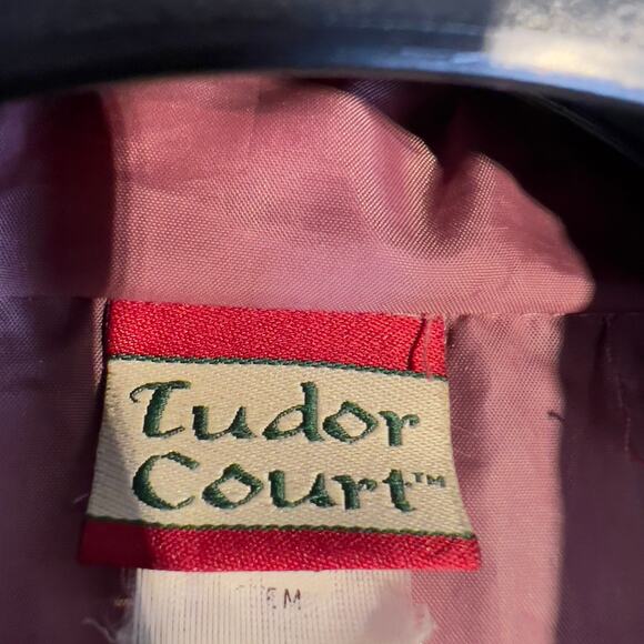 Tudor Court Vintage Raincoat Woman's Large Hide-Away Hood Drawstrings Full Zip - Picture 2 of 16